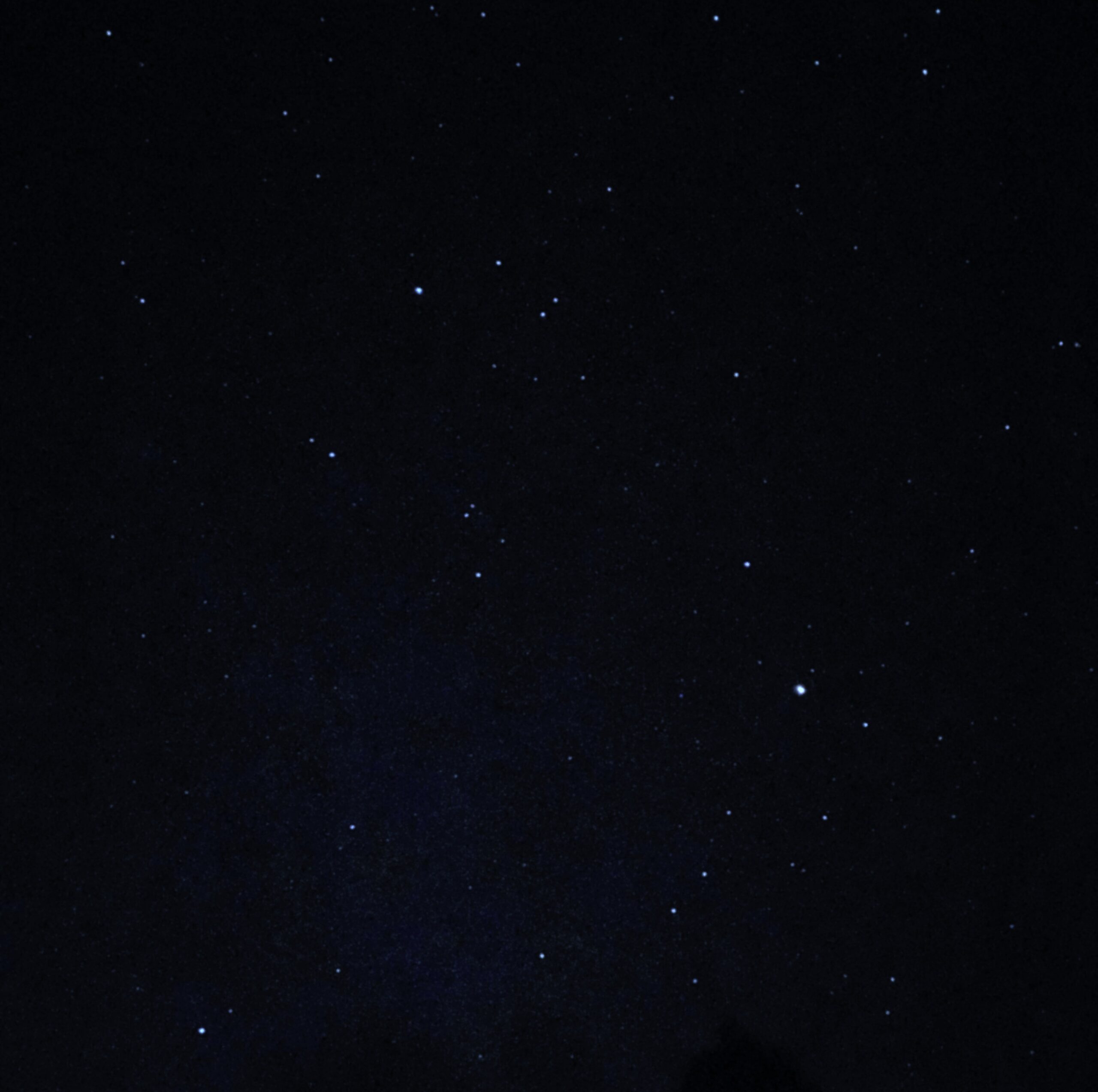 Very dark night sky with stars