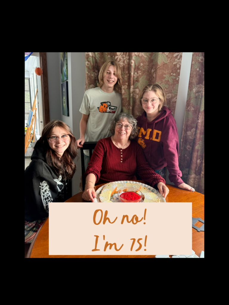Phyllis on 75th birthday