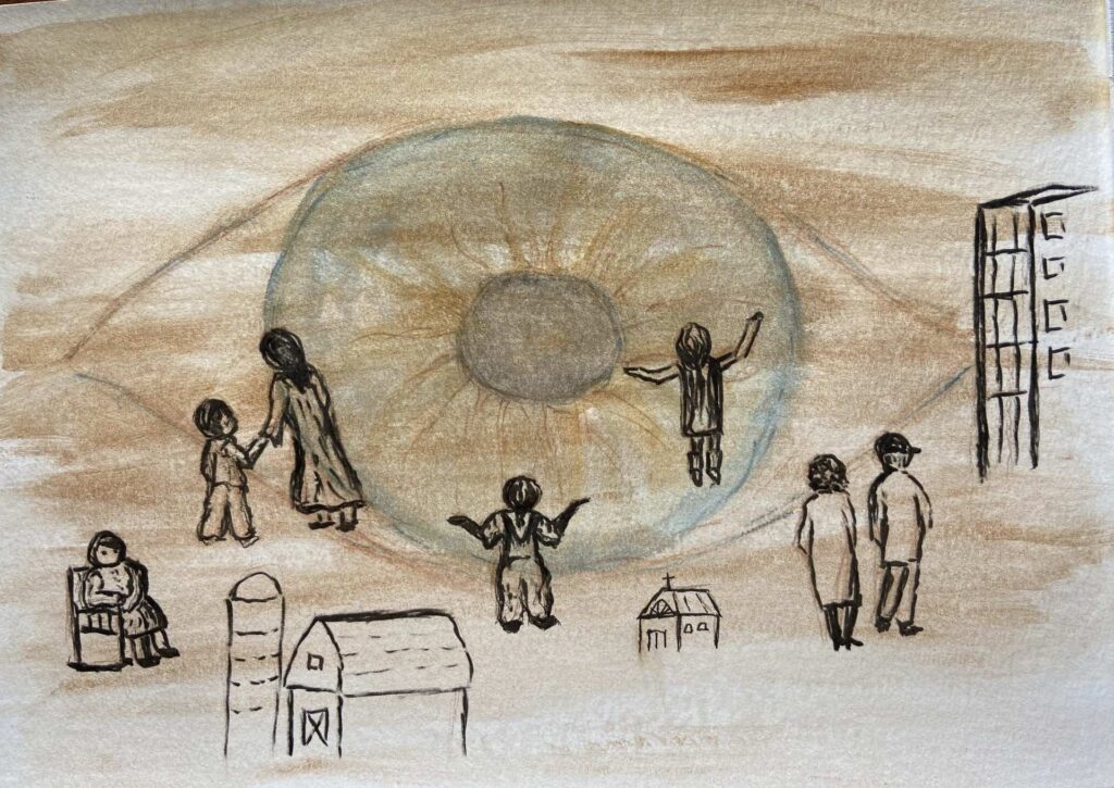 eye with people