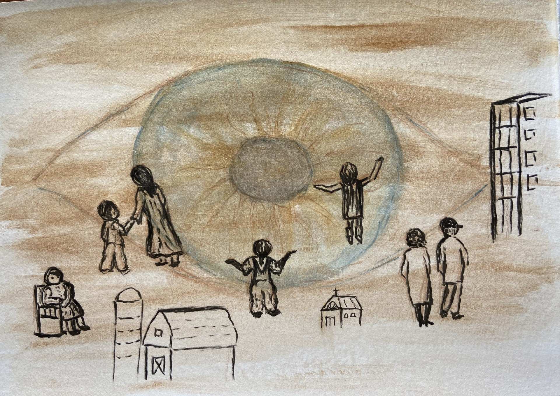 eye with people